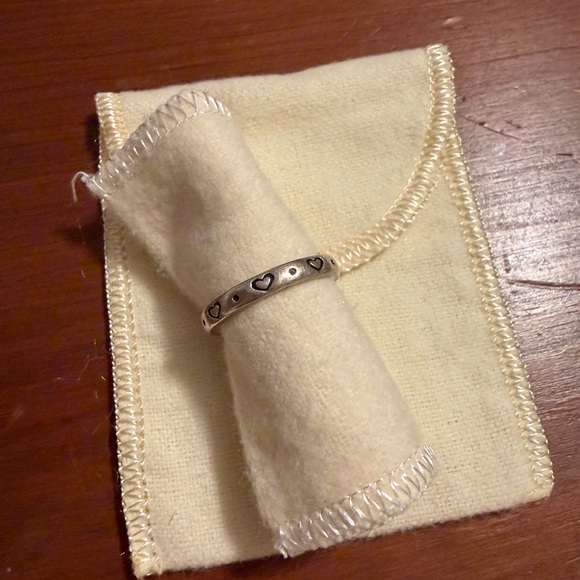 RETIRED James Avery Sterling Silver Tiny Hearts Eternity Band Ring 6.5 - Picture 4 of 4
